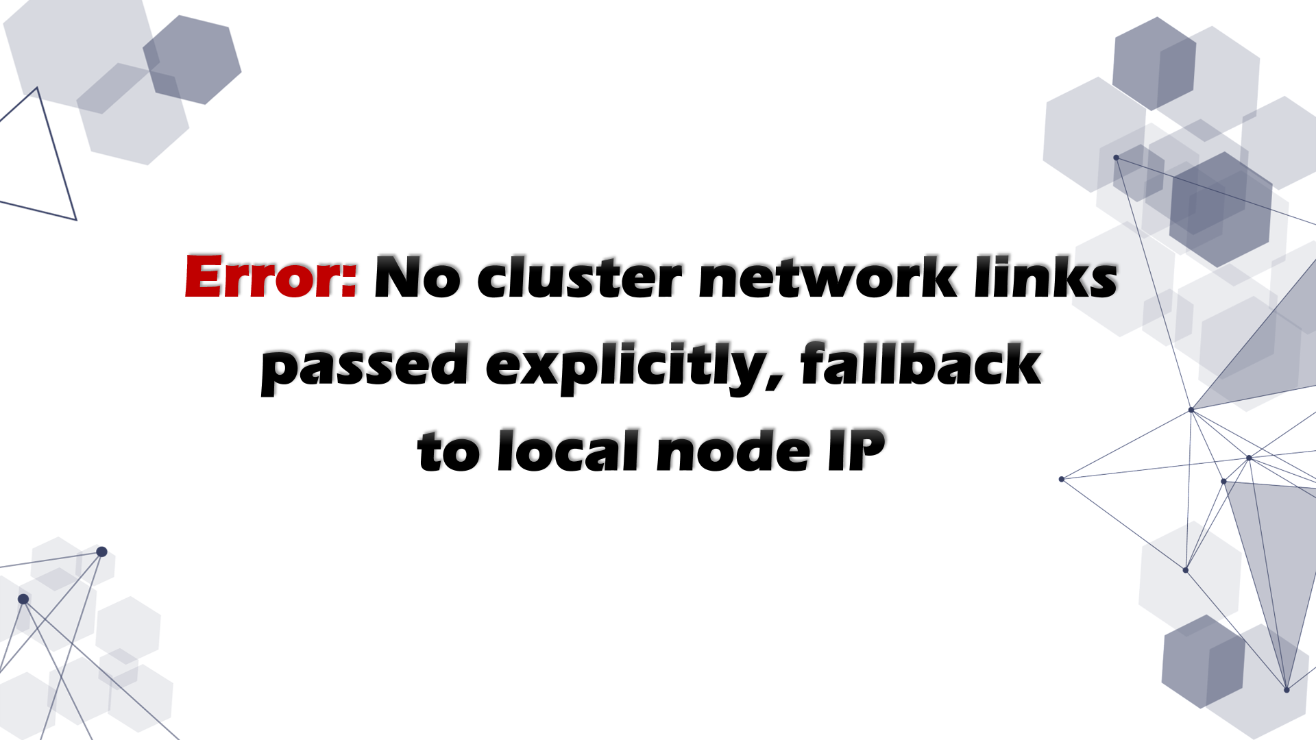 Adding a New Physical Machine to PVE, Error: No cluster network links passed explicitly, fallback to local node IP